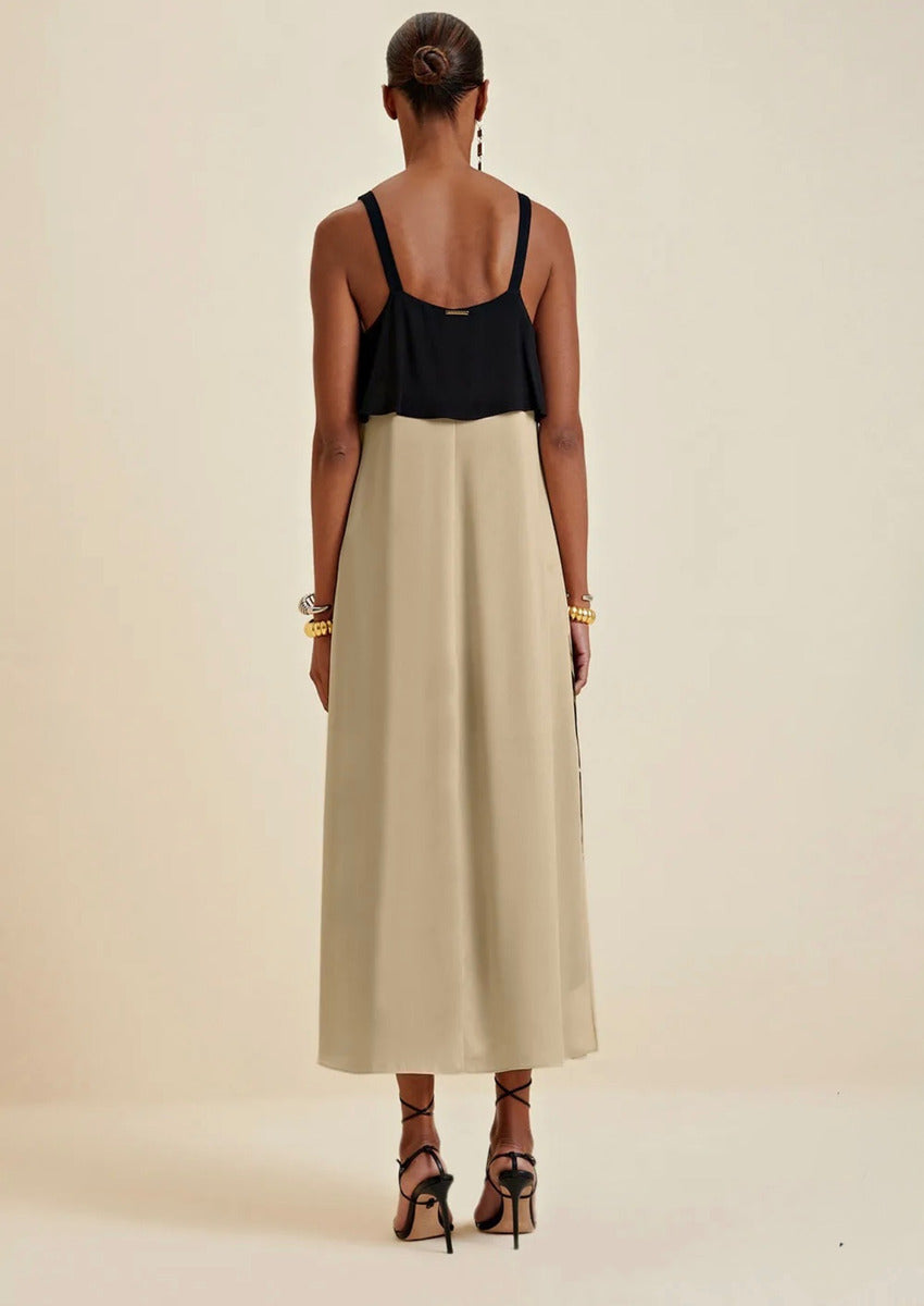 Morena Rosa Vestido Feminino Tecido Fluído