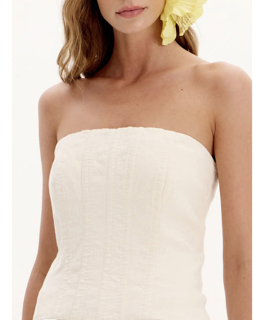 Blusa Corset Básica Sem Alças Lança Perfume