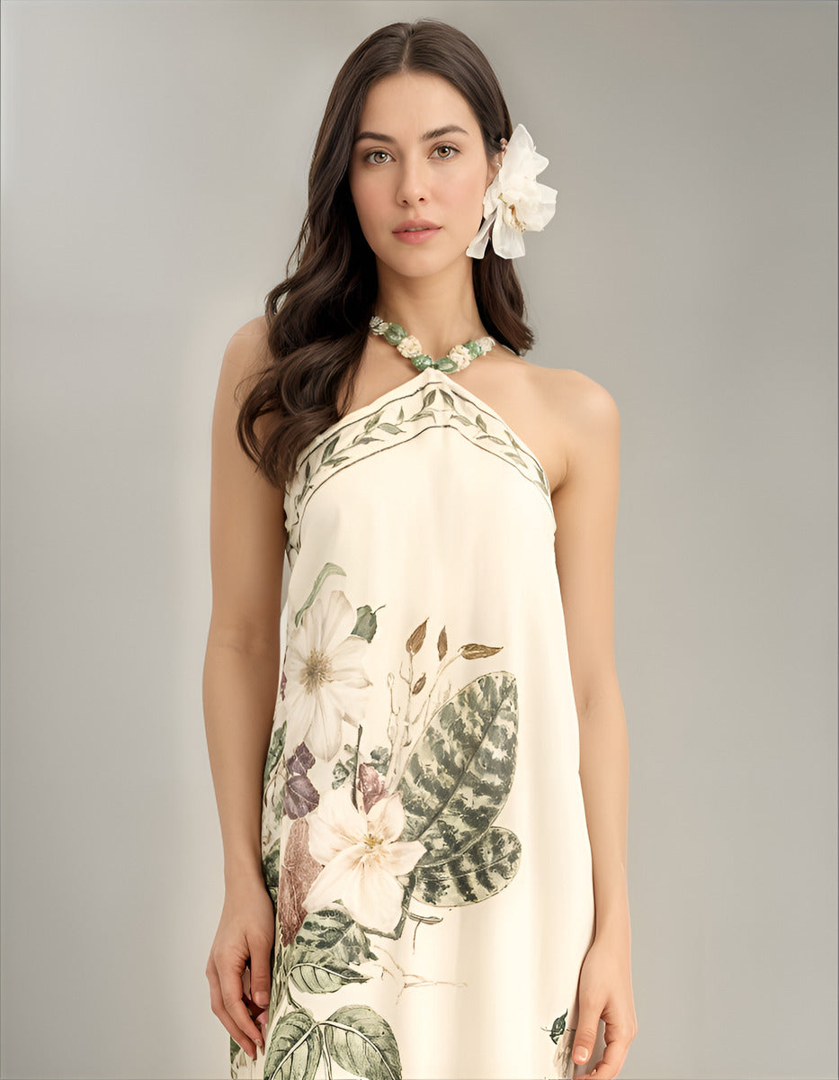 Vestido Estampado Midi Lança Perfume