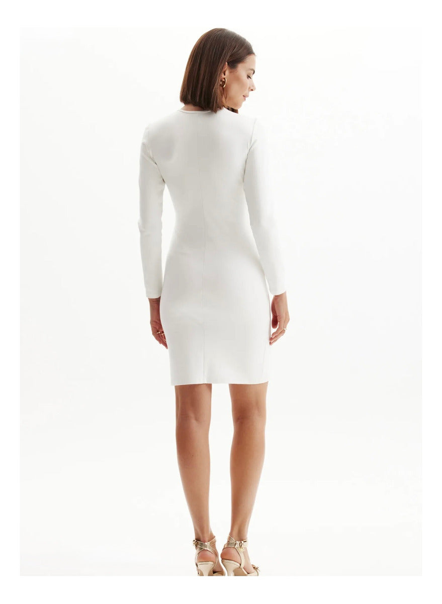 Vestido Lança Perfume Com Ilhós Curto