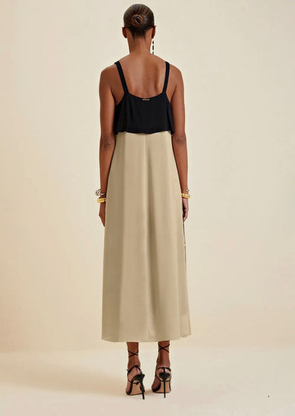 Morena Rosa Vestido Feminino Tecido Fluído