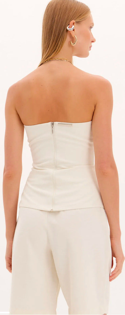 Lança Perfume Blusa Corset Com Amarração