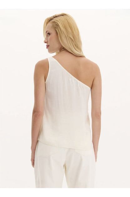 Lança Perfume Blusa Ombro Único Com Fivela Dourada