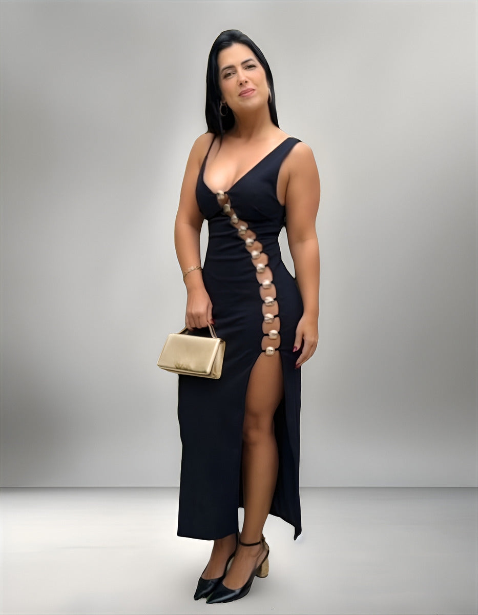 Lança Perfume Vestido Midi Feminino Para Festas