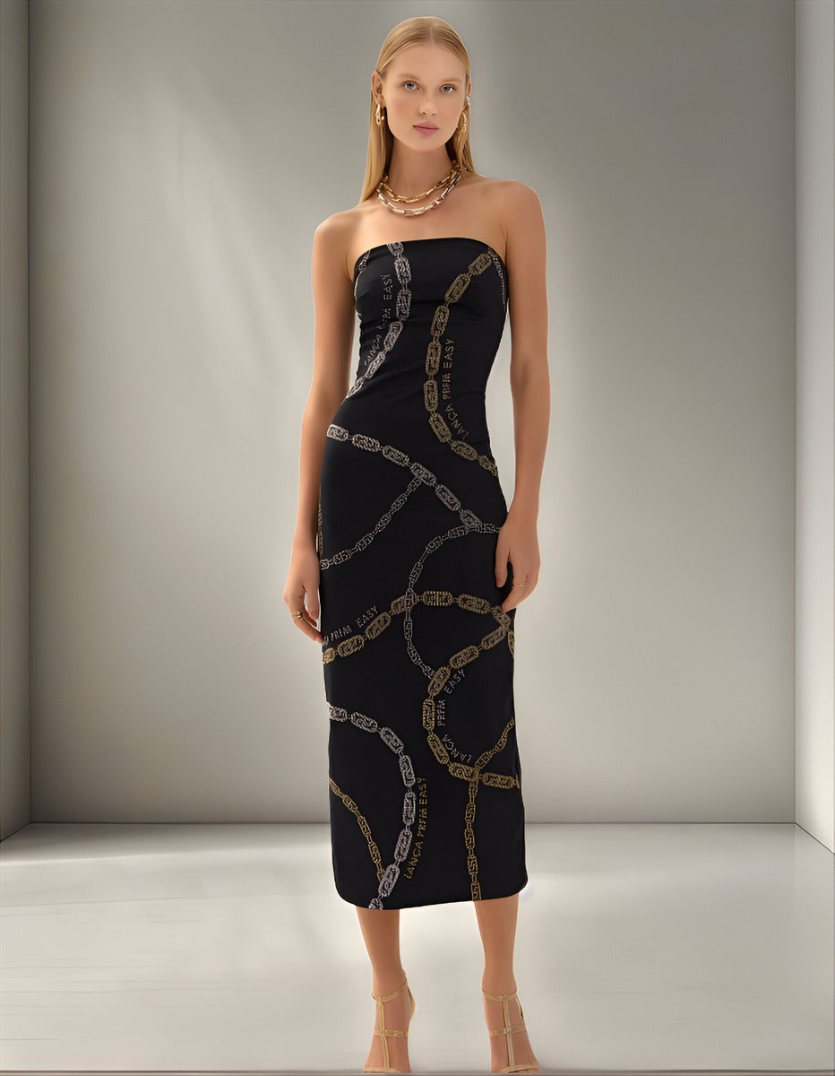 Vestido Tomara Que Caia Brilho Lança Perfume
