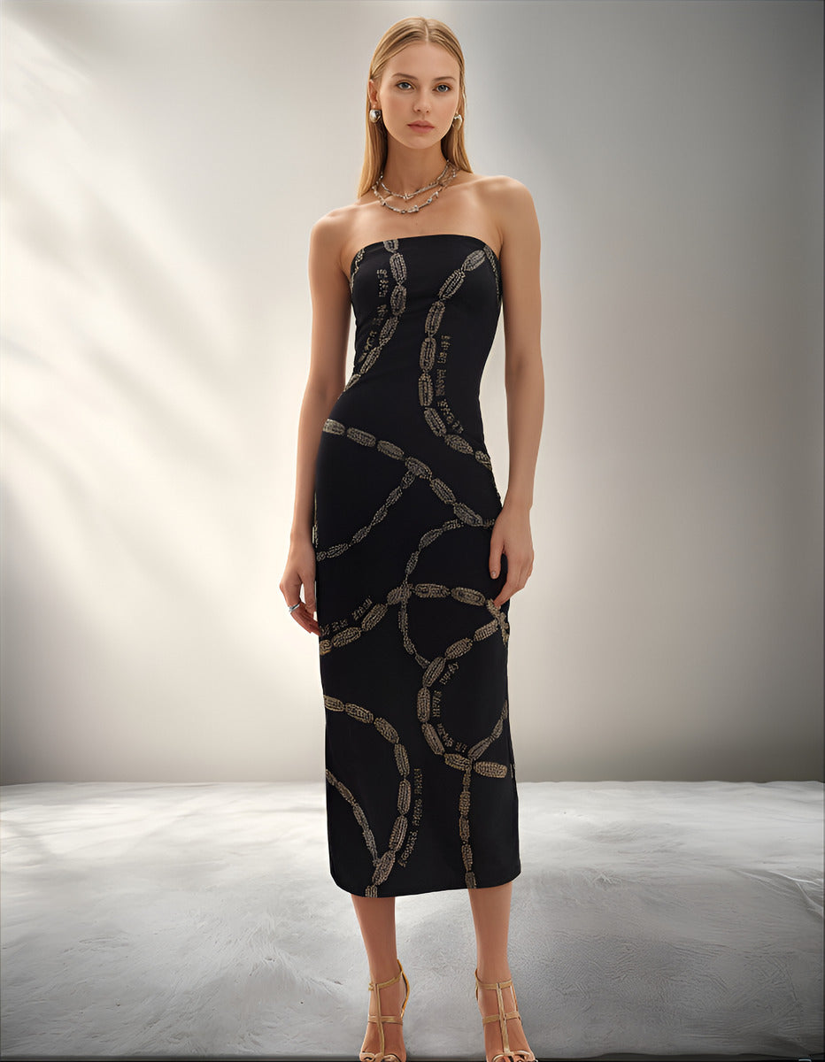 Vestido Tomara Que Caia Brilho Lança Perfume