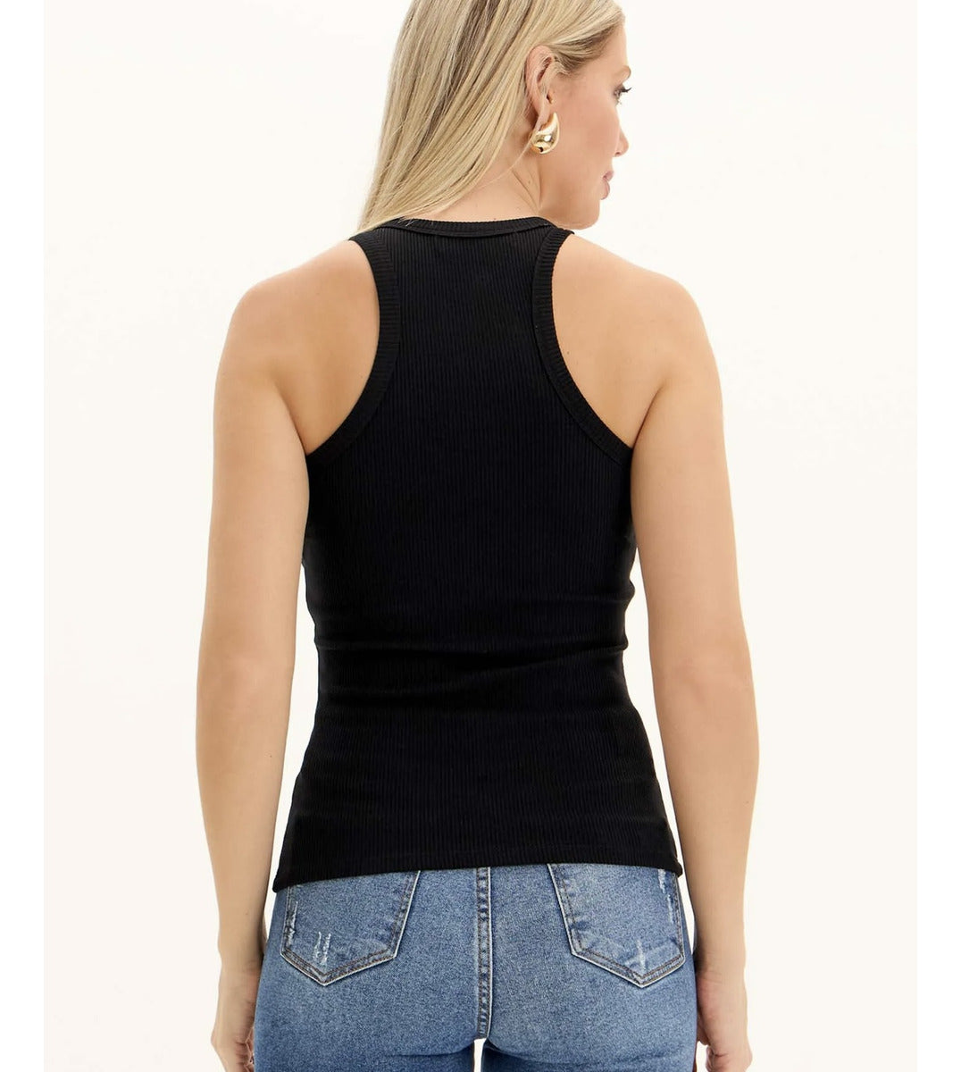 Blusa Regata Canelada Nadador Lança Perfume