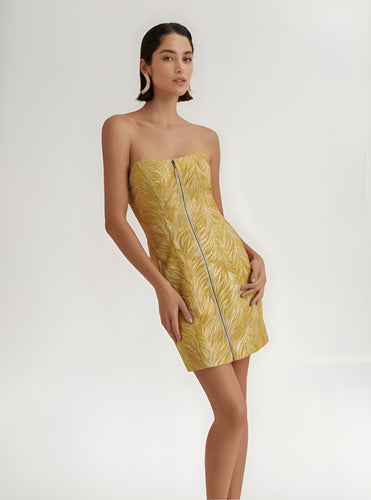 Vestido Sem Alças Tecido Nobre Morena Rosa