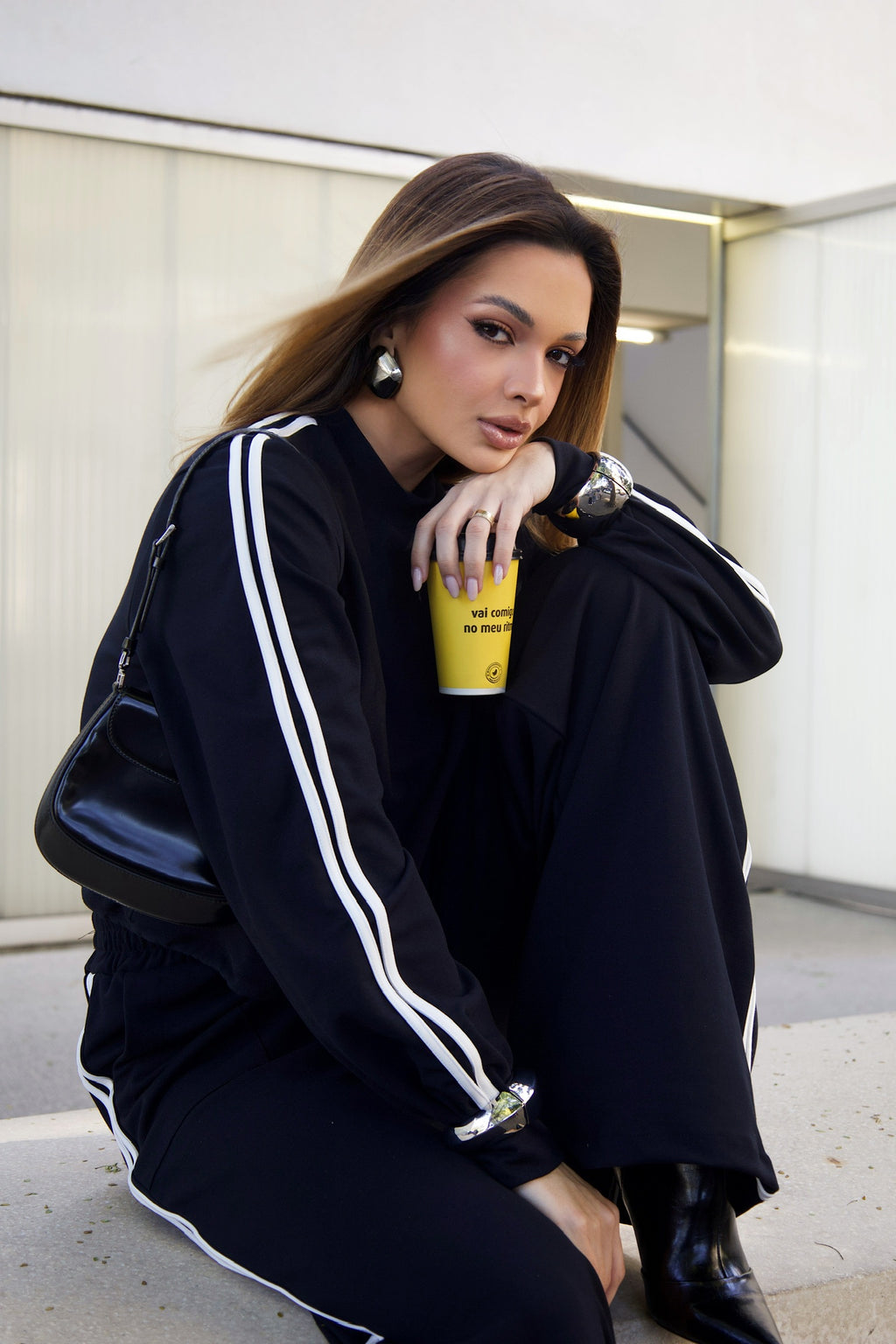 Conjunto Preto Moletom
