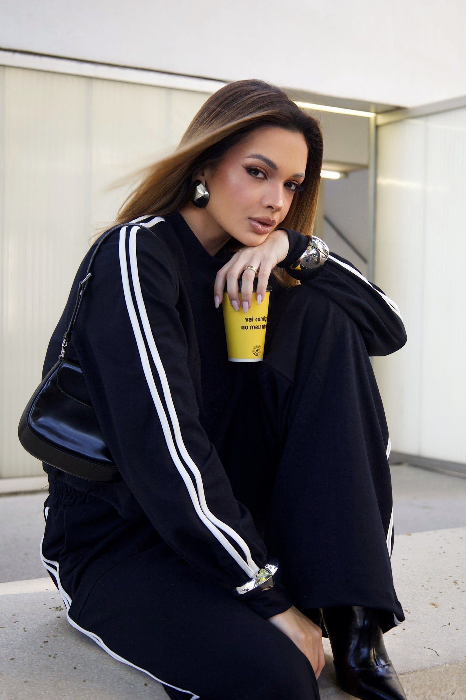 Conjunto Preto Moletom